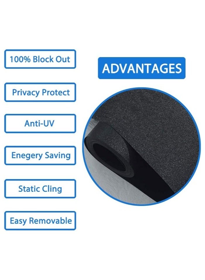 Today Idea Removable Anti UV No Glue Self Static Blackout Window Film for Bathroom Living Bedroom Kitchen Home (90x254cm) - Image 3