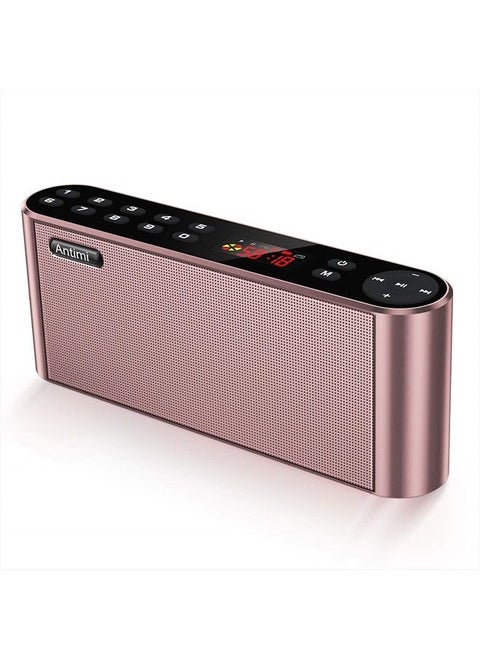 Bluetooth Speaker,FM Radio Player,MP3 Player Stereo Portable Wireless Speaker Drivers with HD Sound, Built-in Microphone, High Definition Audio and Enhanced Bass(Black) (Pink)
