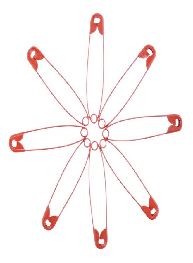 SaktopDeco Red Safety Pins 2.16 Inch Metal Safety Pins for Handcrafts DIY Sewing Art Craft Pin Pack of 100 - Image 5