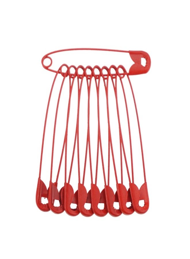 SaktopDeco Red Safety Pins 2.16 Inch Metal Safety Pins for Handcrafts DIY Sewing Art Craft Pin Pack of 100 - Image 4
