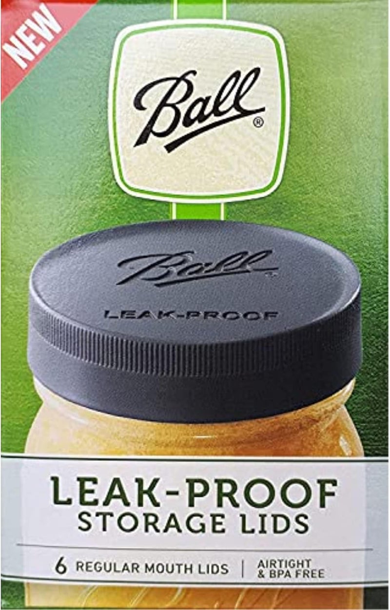Ball Mason Jar Leak-Proof Lids, Regular Mouth, 6-Count - Image 1
