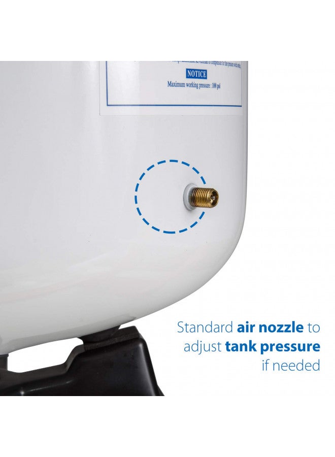 iSpring خزان مياه مضغوط iSpring T32M مع صمام كروي لأنظمة التناضح العكسي RO، سعة 4 جالون، صمام خزان 1/4" متضمن - Image 2