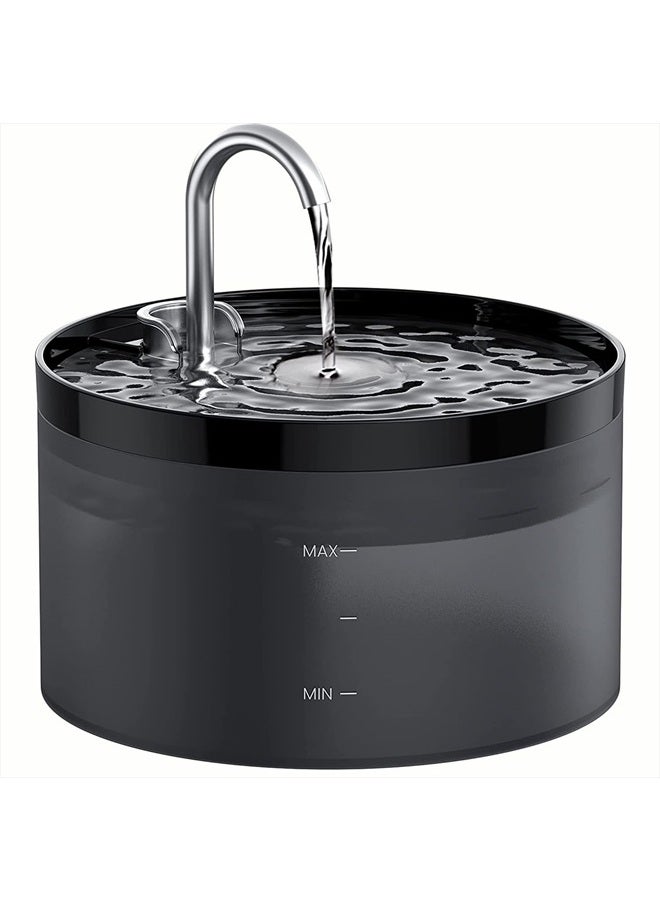 GIOTOHUN Cat Water Fountain: Dog Bowl Fountains - Automatic Pet Dispenser - Dogs Drinking Waterer Bowls Indoor - Auto Watering Dish Supplies - Easy Cleaning Animal Machine - Quiet 67oz/2L Kitty Drink Fountain - Image 1