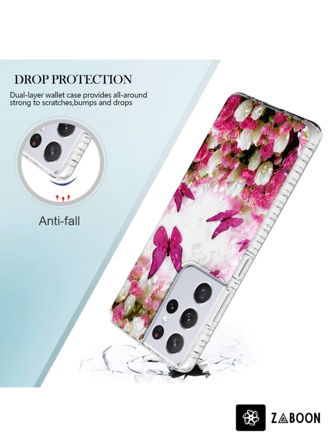 Zaboon Protective Case Cover For Samsung Galaxy S21 Ultra 5G 2.0mm Airbag Shockproof TPU - Image 4