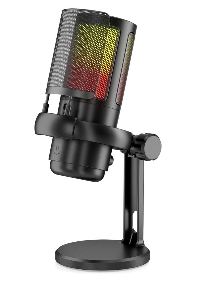 general Gaming USB Microphone, Condenser Mic with Quick Mute, RGB Indicator, Pop Filter, Shock Mount, Gain Control for Streaming Discord Twitch Podcasts Videos - Image 2