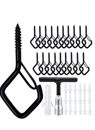 20 Pack Q-Hanger Hooks Screw Hooks for Outdoor String Lights Mounted on Wall Ceiling Suitable for Hanging Plants Lights & Patio Lights - pzsku/ZC3F6C655679F14A38D51Z/45/_/1731069780/029117ff-0bc5-4bdb-acc1-d2d1814eaac1