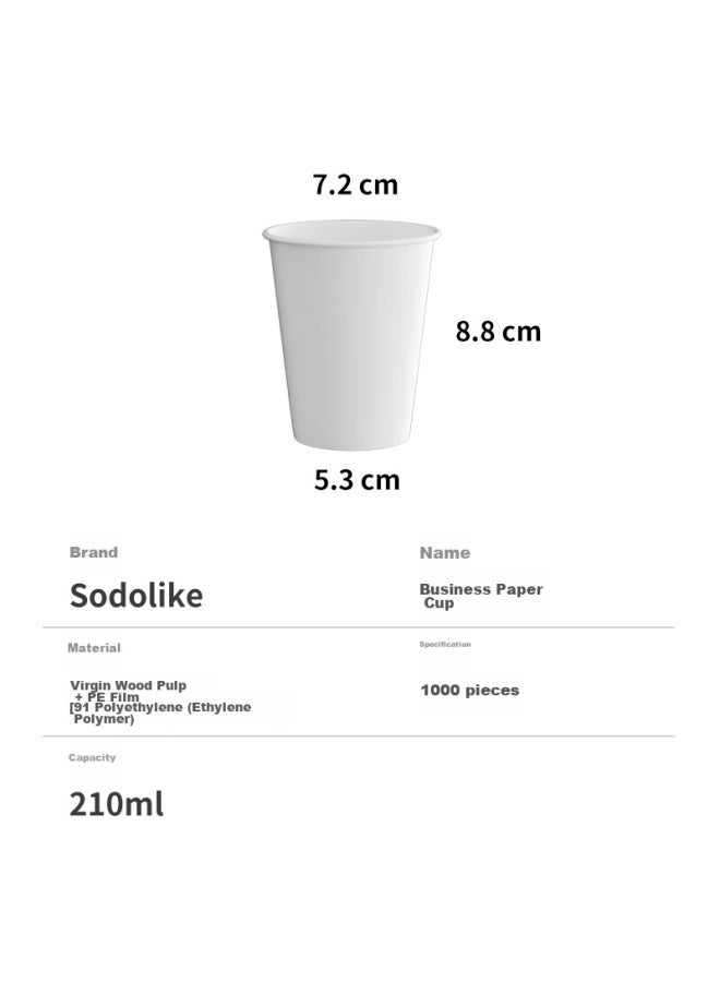 Sodolike Disposable Paper Cups 210ml*1000, Thick Cups Without Printing, Water Cups In Bulk, For Home, Office, And Business Use - Image 5