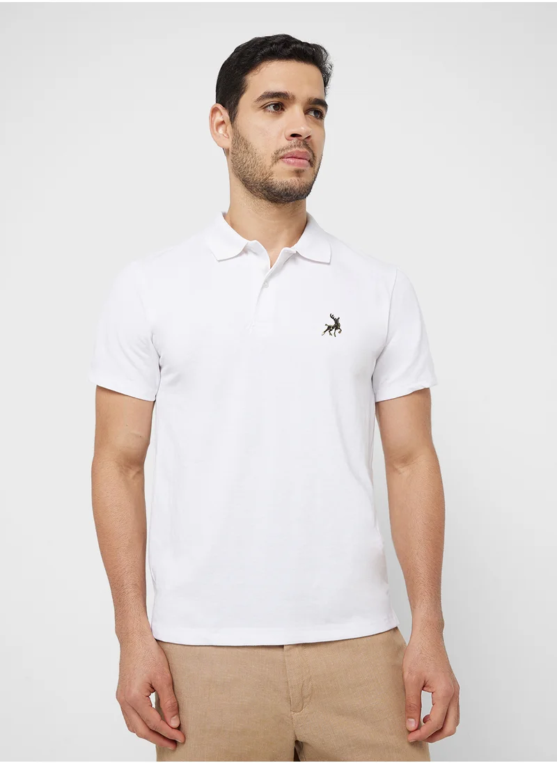 Robert Wood Logo Polo Shirt