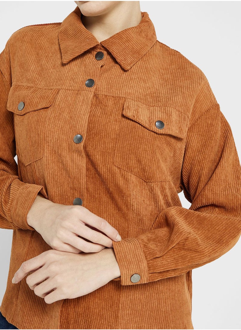 Ginger - Cord Detail Jacket - Image 1