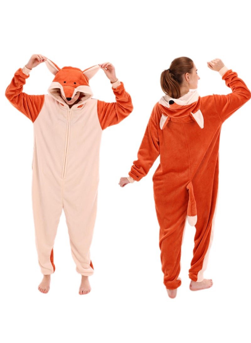 Loquat Snug Fit Unisex Adult Onesie Pajamas,  Cosplay Animal One Piece  Costume Sleepwear Homewear - Image 1