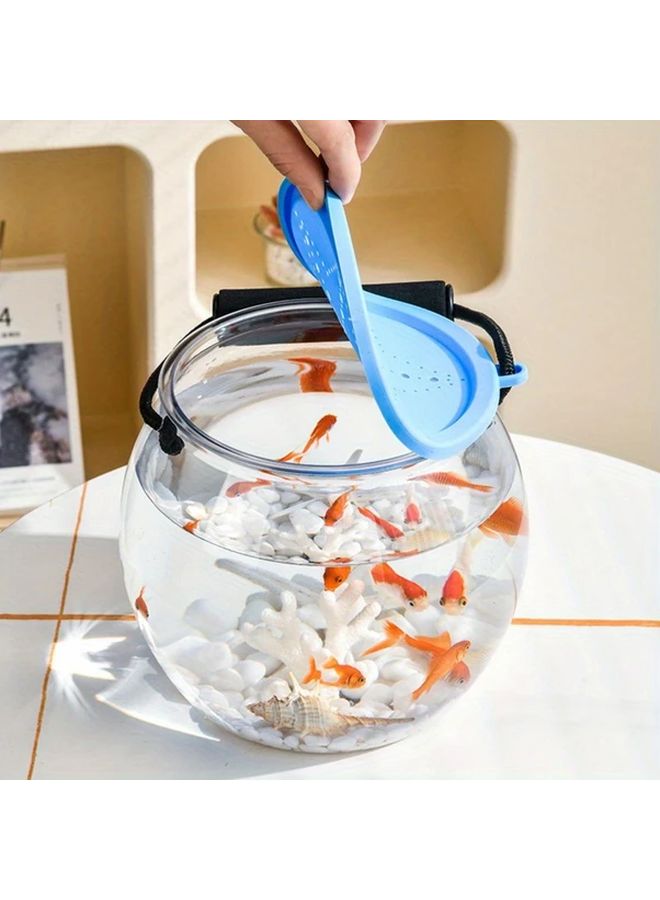 دلو أسماك حية محمول دائري مع غطاء ومقبض، حوض أسماك حية سعة 0.8 جالون لصيد الشاطئ - Image 5