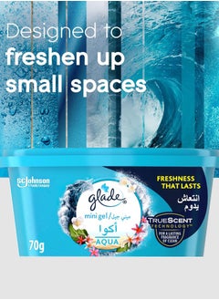 Glade Mini Gel Aqua 3x70G Pack of 2  - Image 3