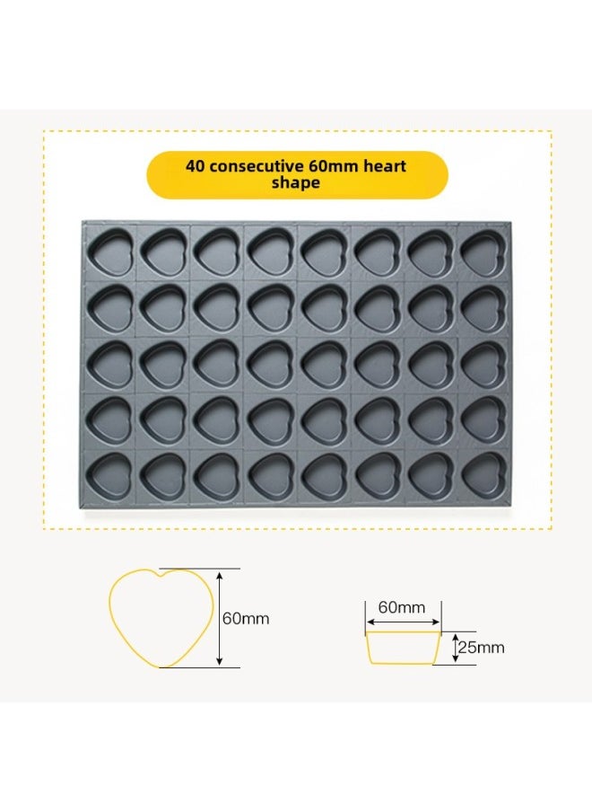 Generic - Kindergarten Non-stick Chicken Cake Mold 40*60 Animal Baking Tray Commercial Oven Anhydrous Crispy Bear Paw-Specifications:32 Consecutive Bubble Bear Molds - Image 1