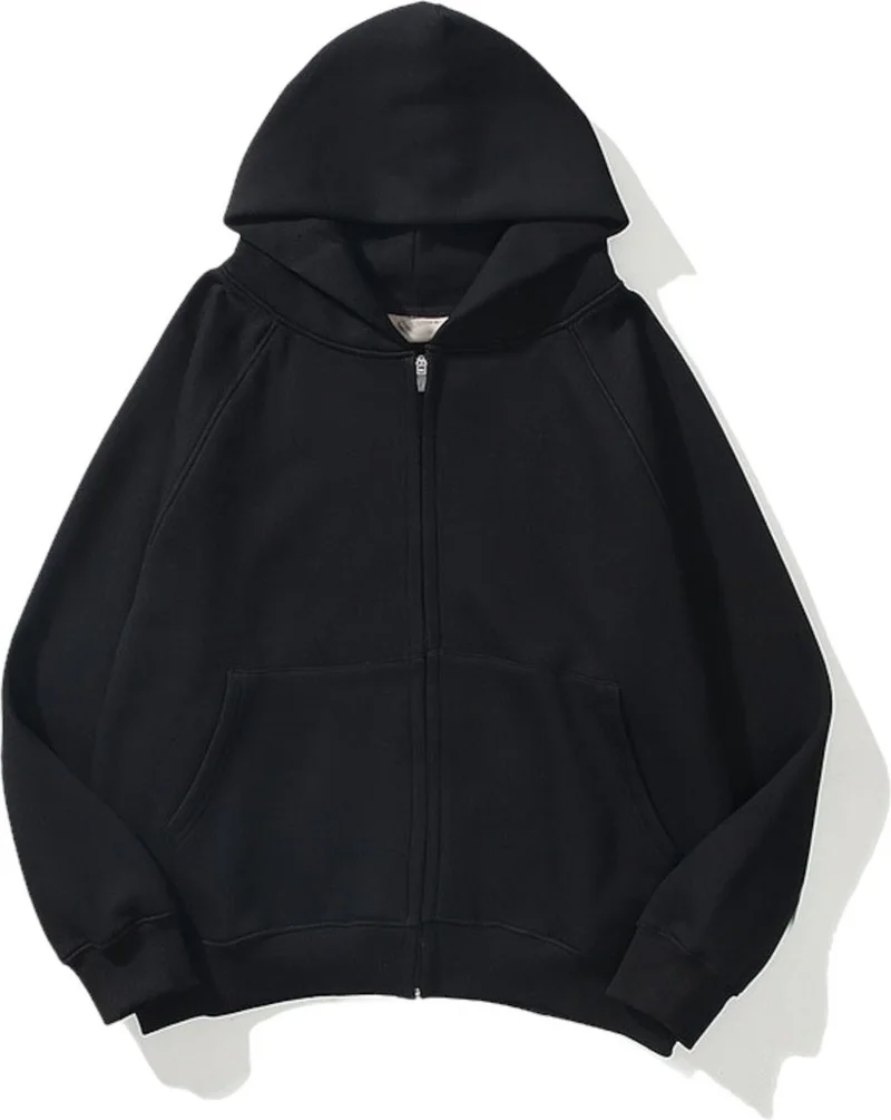 كاربي Black 3 Thread Zippered Cardigan