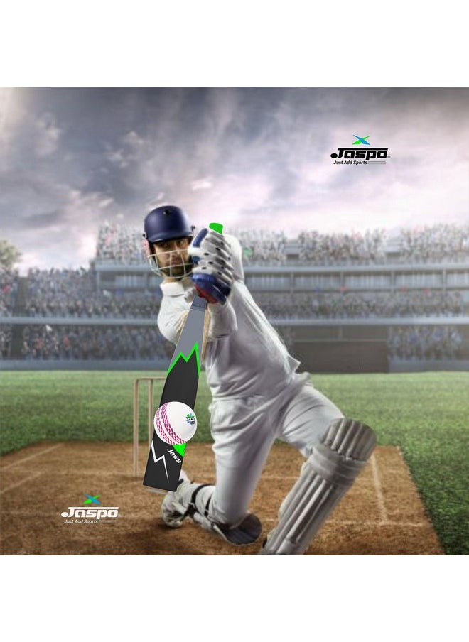 Jaspo - Be Wild Heavy Duty Plastic Cricket Bat Full Plastic Bat Hard Plastic Bat Cricket Bat Full Size For All Age Groups - Kids Boys Girls Adults(Black Green) - Image 1