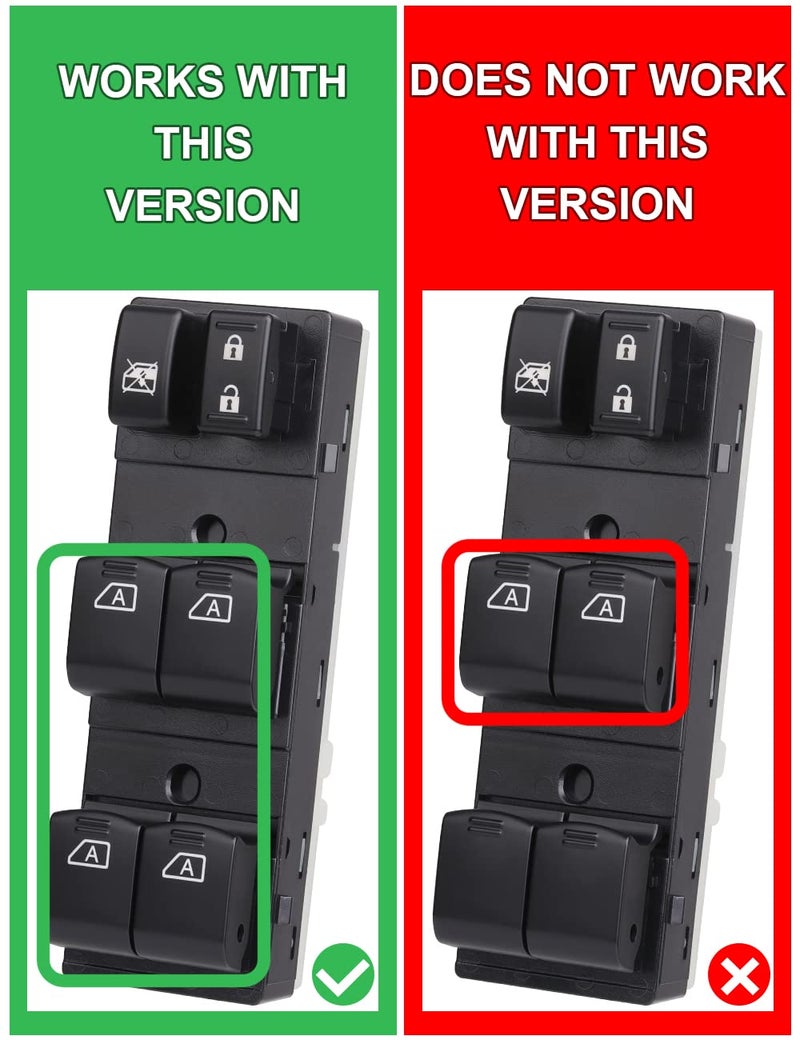 Obaee 25401-9N00D Front Power Window Switch Master Button Control Compatible with 2009-2012 Nissan Maxima, Infiniti 2007-2008 G35/ 2009-2013 G37/ 2011-2012 G25/ 2015 Q40 Orange Backlight 4 AUTO - Image 5