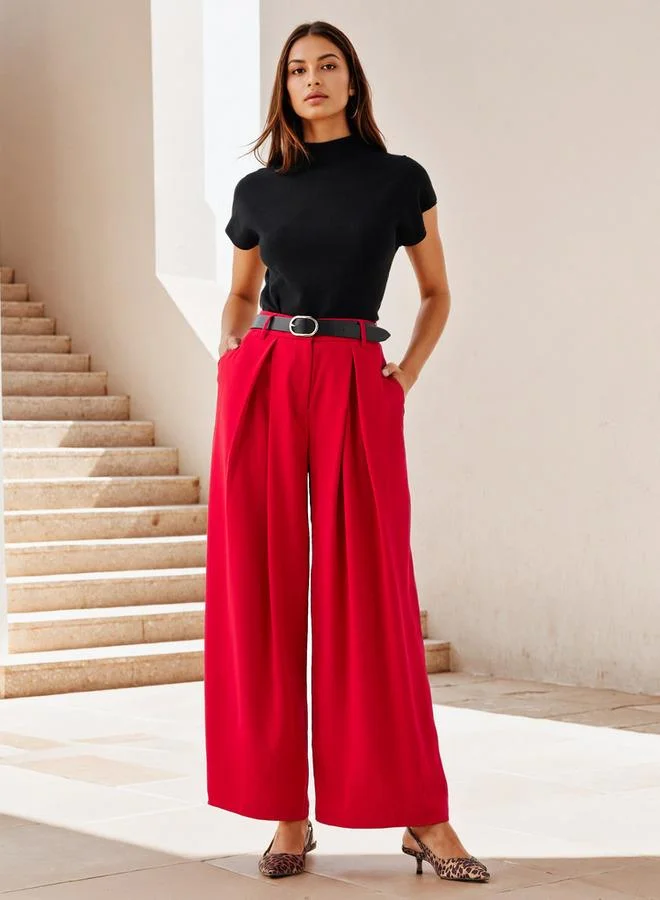 سبلاش فيڤ Relaxed Fit Pleated Pants