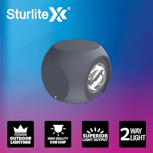 Sturlite Otrix 3Watt 2-Way LED Wall Light| 3K Color Temperature| Corrosion & Scratch Resistant| Aluminum Body with IP65-Weather Protection| Indoor & Outdoor Wall Mount Decorative Light - (Pack of 2) - Image 3