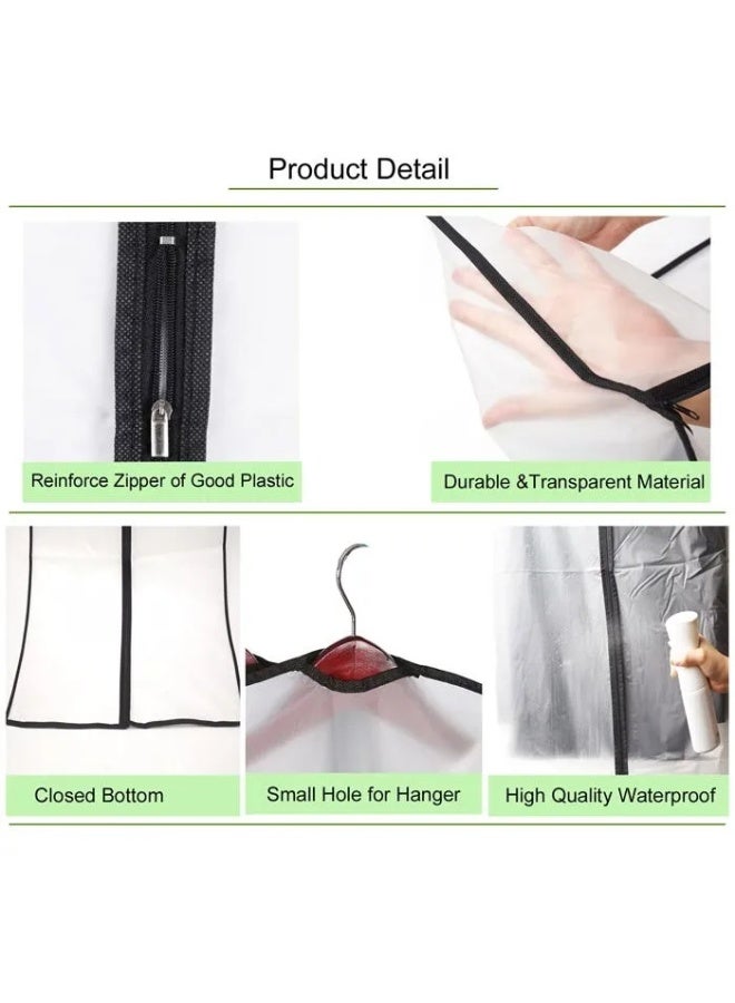 Beauenty Pack of 10 Lightweight Breathable Dustproof Garment Bag and Closet Cloth Cover Storage with Full Zipper - Image 4
