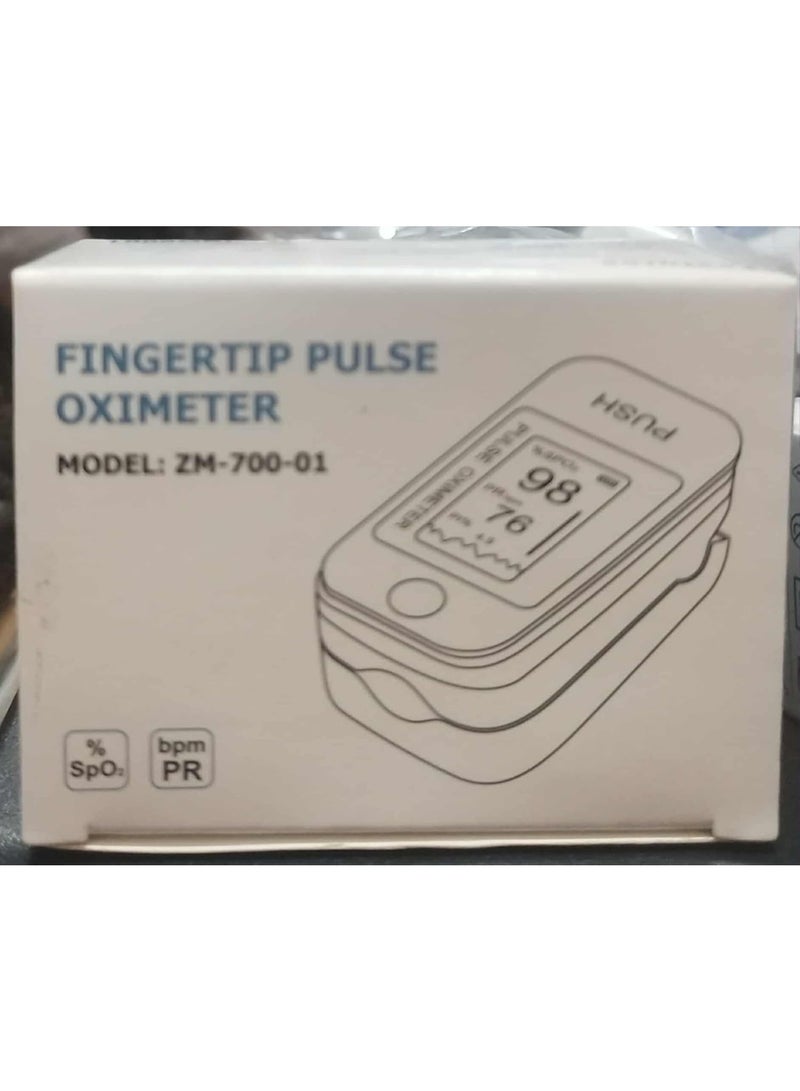 Pulse Oximeter جهاز قياس نسبة الأكسجين في الدم ومعدل نبضات القلب - مستشعرات عالية الدقة وتصميم رقمي محمول (لون أبيض) - Image 3