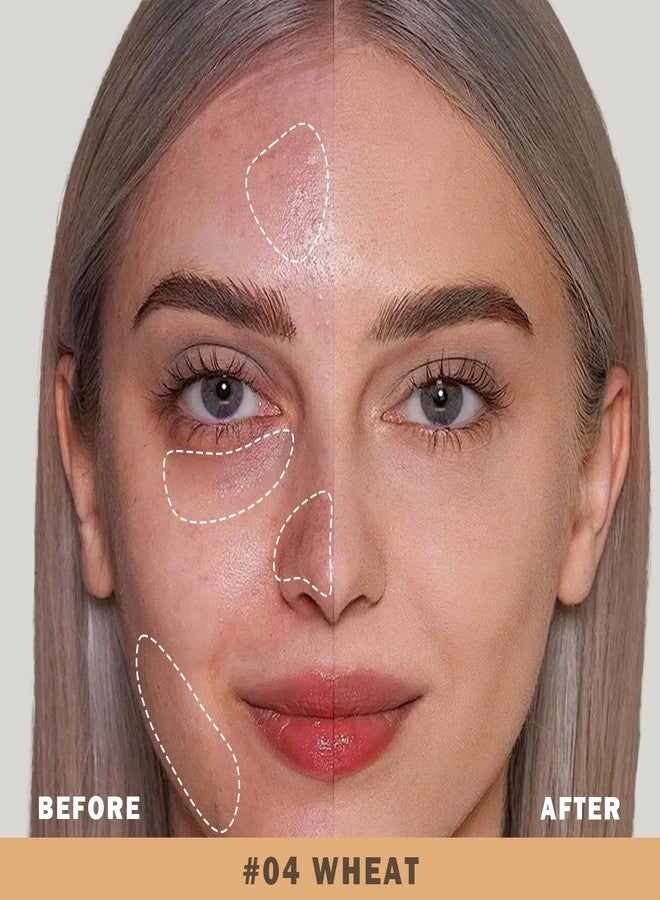 كيدا قلم كريم أساس وكونسيلر كيدّا 2 في 1، قلم كريم أساس بفرشاة ناعمة، مكياج أساس كريمي ناعم، كونسيلر خفيف الوزن لتفتيح وتحديد ملامح الوجه، لمسة نهائية مطفية طبيعية تدوم طويلاً، لون قمح - Image 3