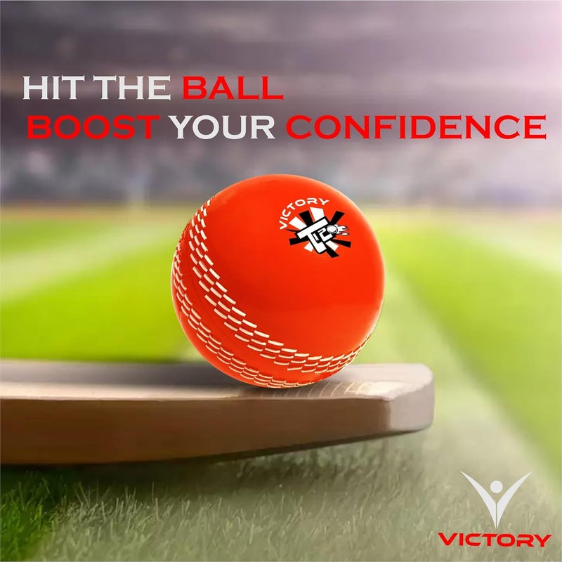 Victory T-20 Synthetic Cricket Ball for Tournament and Street Match - Wind Ball (Red) - Image 4