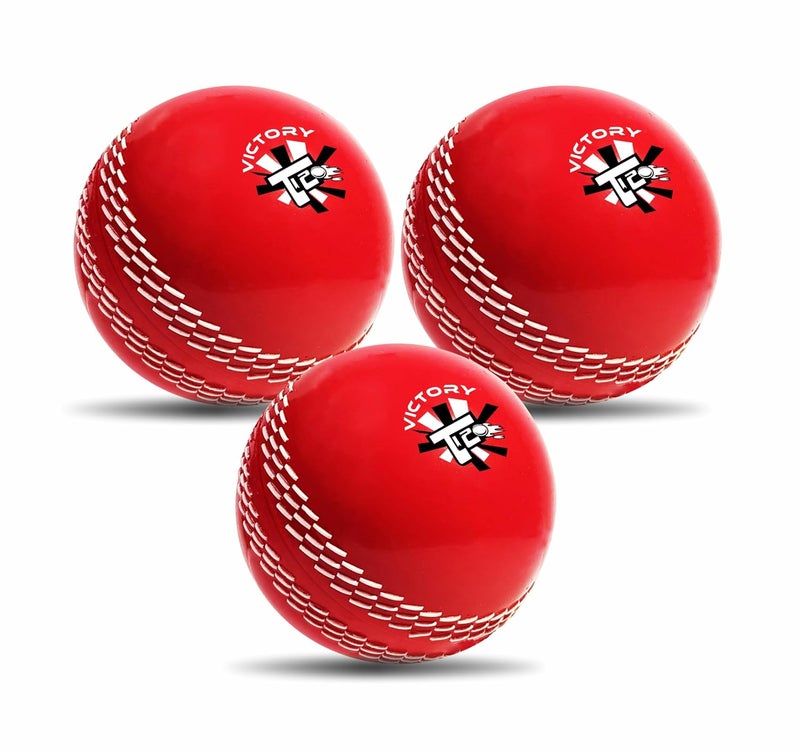 Victory T-20 Synthetic Cricket Ball for Tournament and Street Match - Wind Ball (Red) - Image 1
