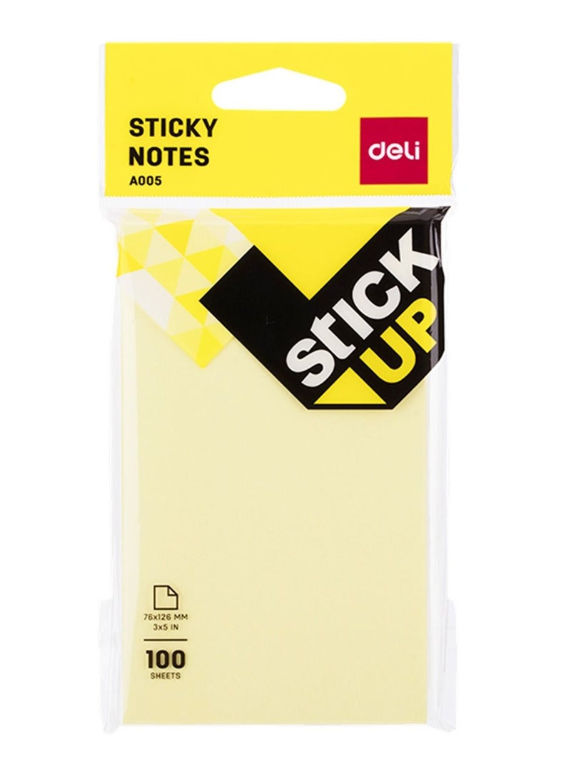 Deli 12-Pad Sticky Notes 3x5 Inch Size Yellow Colour - Image 2