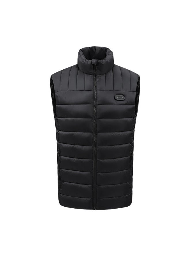 New Smart Heating Vest Electric Heated Stand Collar Dual Control One-key Light Off Unisex - Image 4