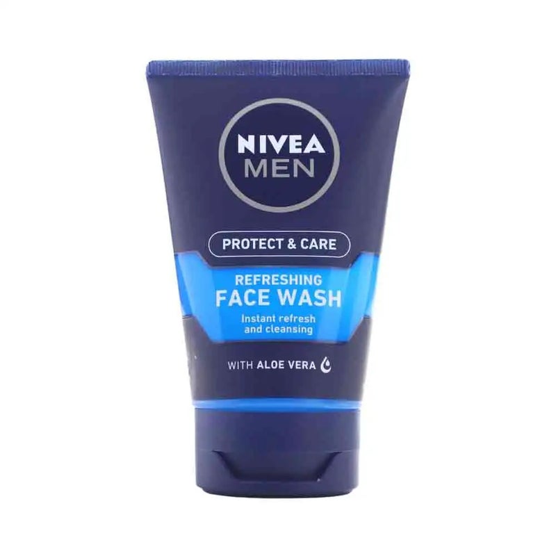 Nivea Men Protect and Care Refreshing Face Wash with Aloe Vera For Men- 100ml - Image 1
