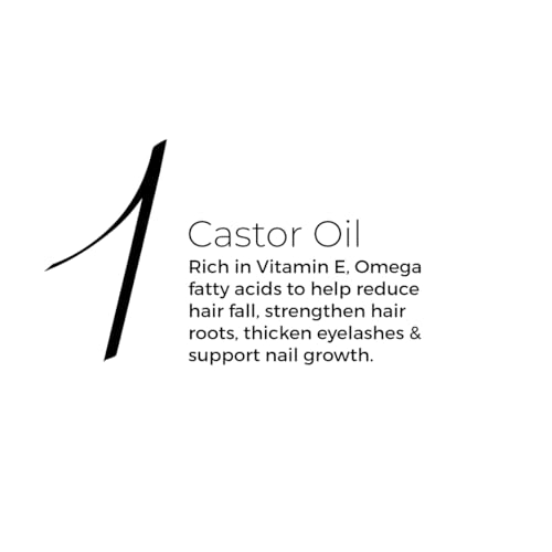 Brillare 100% Pure Cold-Pressed Castor Oil for Hair & Skin| Strengthens Hair Roots, Thickens Eyelashes & Moisturizes Skin - Image 2