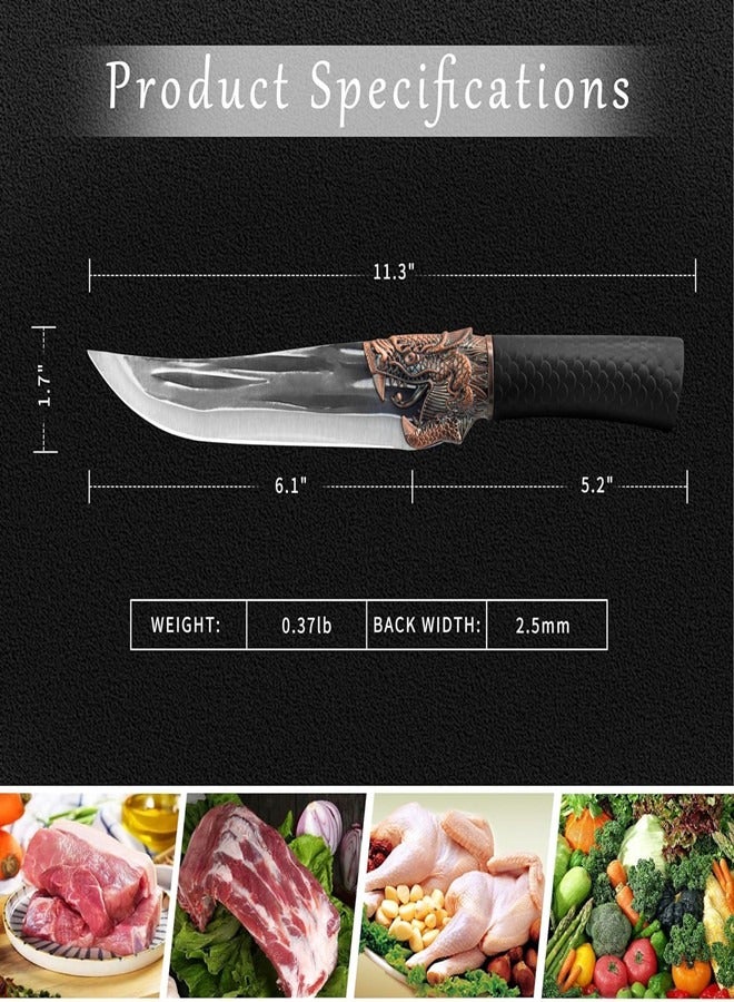 Osowake Boning Knife,  6 inch Razor Sharp Semi-Stiff Blade for Meat Cutting, High Carbon Stainless Steel Blades with Ergonomic Non-Slip Handle - Image 2