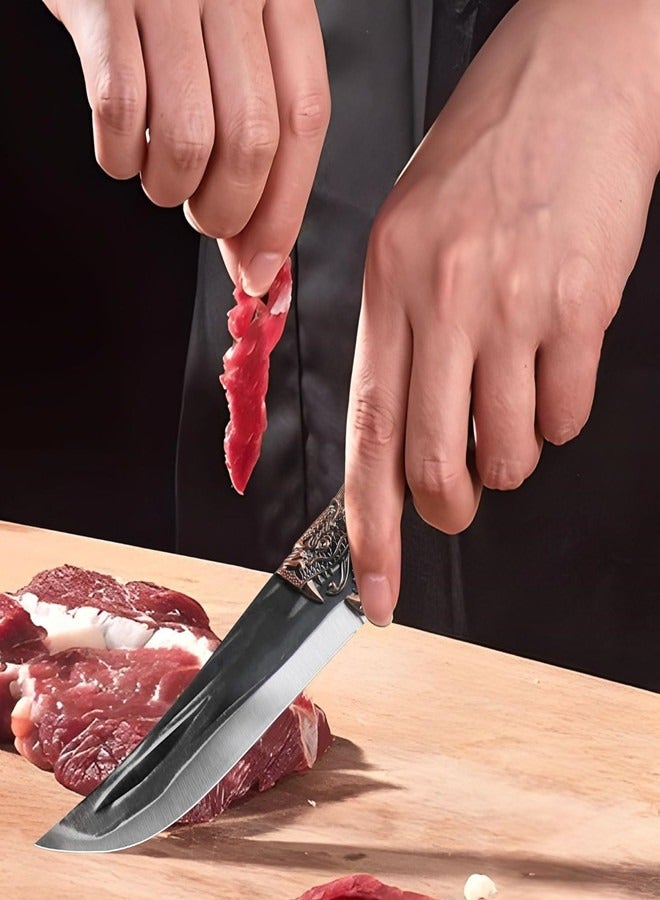 Osowake Boning Knife,  6 inch Razor Sharp Semi-Stiff Blade for Meat Cutting, High Carbon Stainless Steel Blades with Ergonomic Non-Slip Handle - Image 4