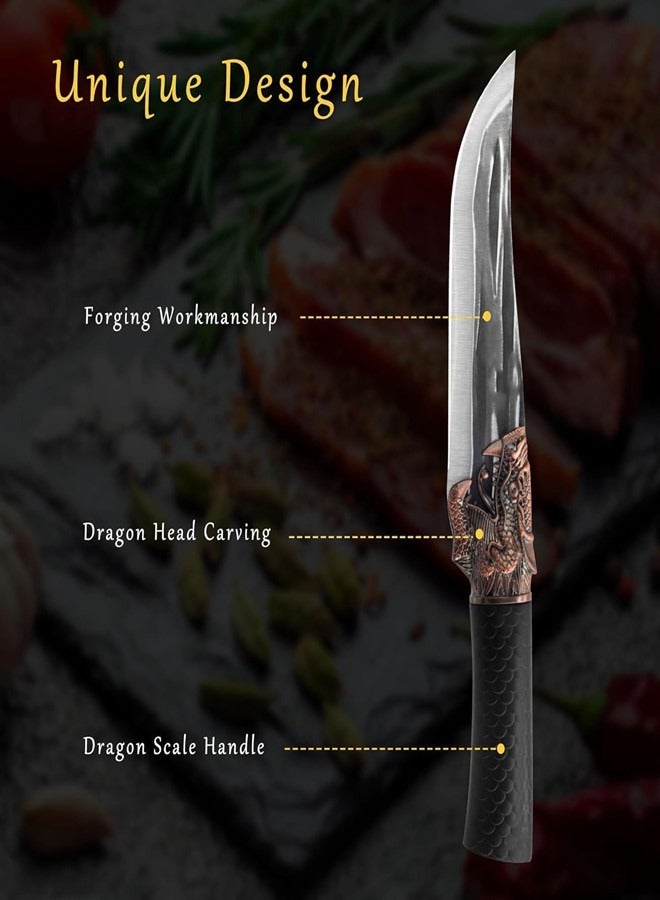 Osowake Boning Knife,  6 inch Razor Sharp Semi-Stiff Blade for Meat Cutting, High Carbon Stainless Steel Blades with Ergonomic Non-Slip Handle - Image 5