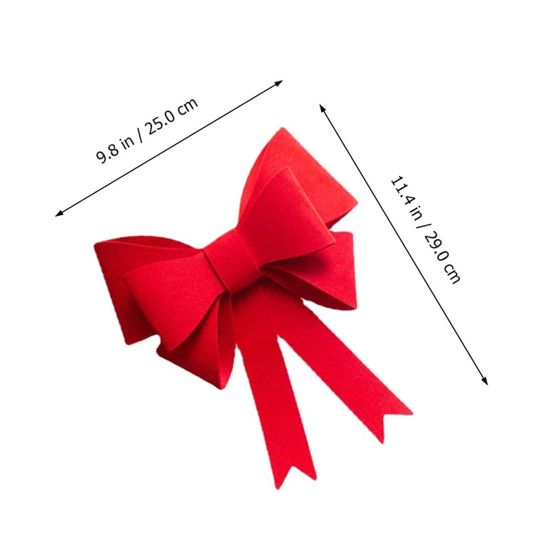 Bow Decor for Holiday Celebrations, Durable Felt Material, Multi-Layer Design - Image 2