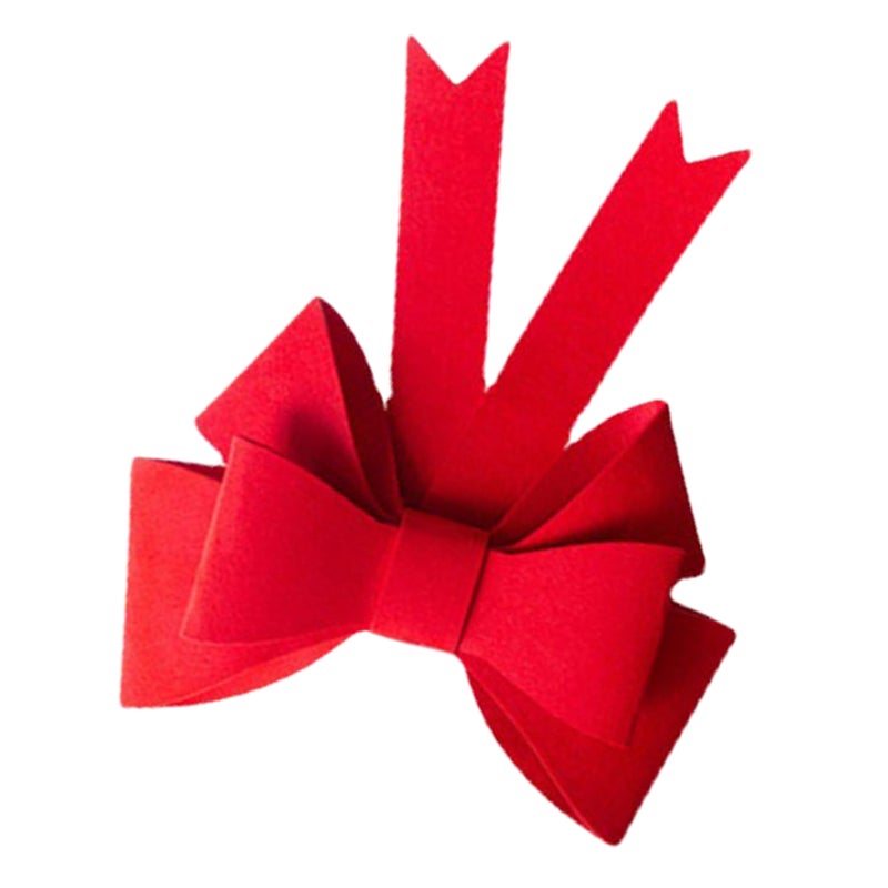 Bow Decor for Holiday Celebrations, Durable Felt Material, Multi-Layer Design - Image 3