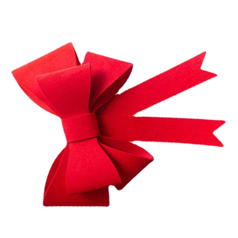 Bow Decor for Holiday Celebrations, Durable Felt Material, Multi-Layer Design - Image 4