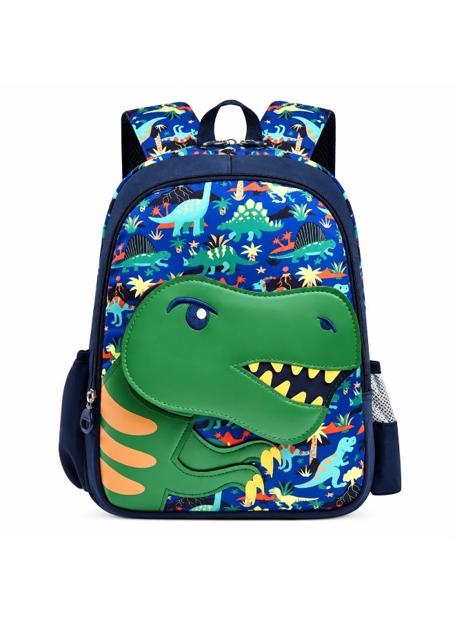 Kidzilla Kids 3D Dinosaur Backpack, Fashion Cartoon School Bag for Boys & Girls, 35x26x10cm Lightweight Bookbag - Image 1