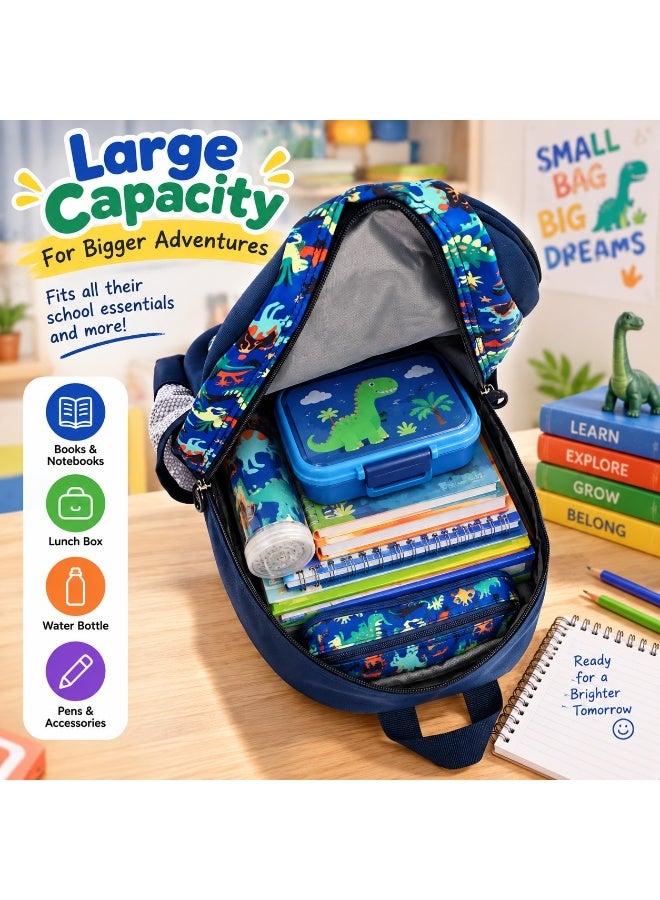 Kidzilla Kids 3D Dinosaur Backpack, Fashion Cartoon School Bag for Boys & Girls, 35x26x10cm Lightweight Bookbag - Image 4