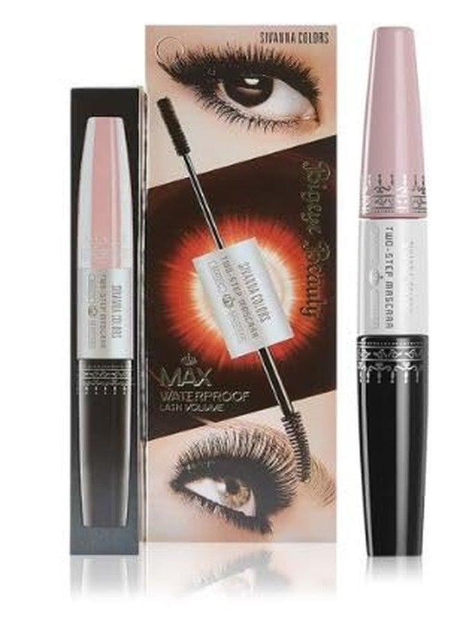 VIRAVIN HOUSEWARE Sivanna Colors Max Waterproof Lash Volume Mascara, Double-Ended, Black - Image 1
