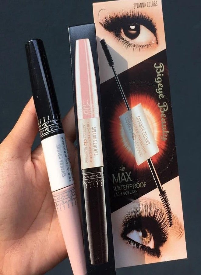 VIRAVIN HOUSEWARE Sivanna Colors Max Waterproof Lash Volume Mascara, Double-Ended, Black - Image 4