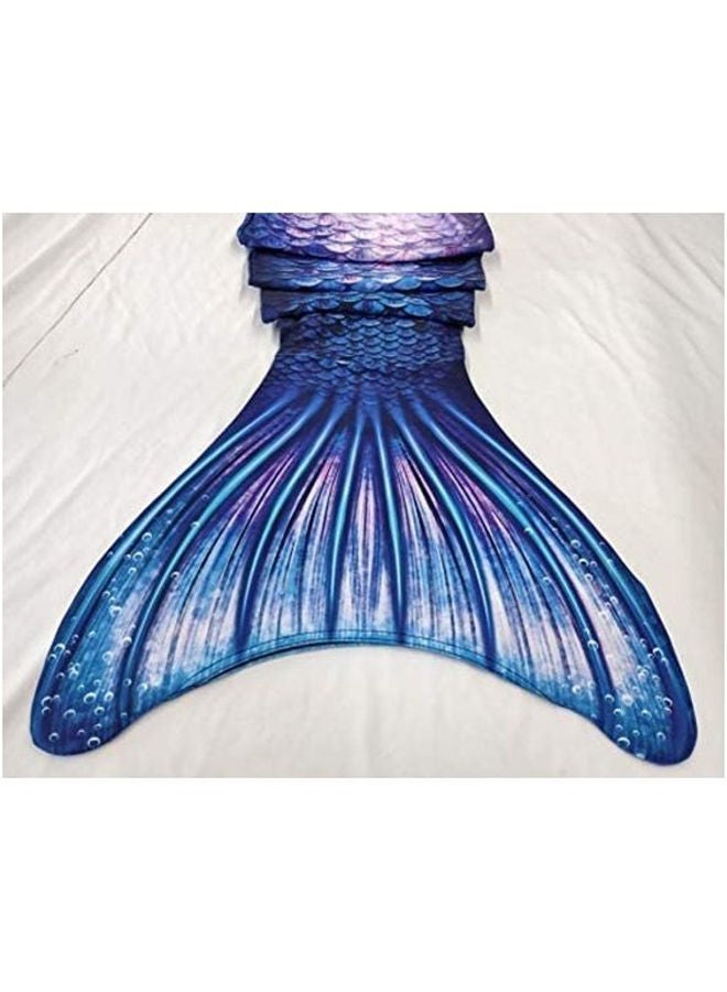 NIBEMINENT 4-Piece Swimsuits Mermaid Tail Swimming Costume Set Bathing Suit For Toddler 140cm - Image 4