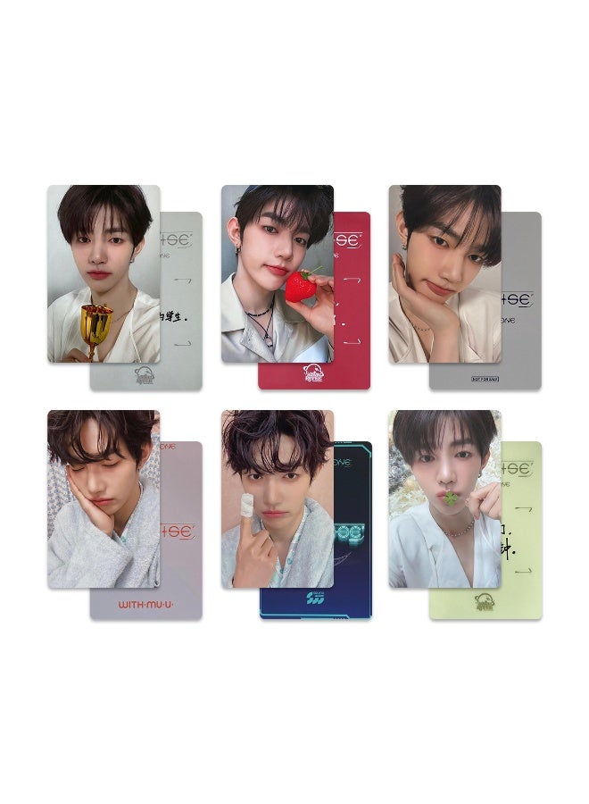 NIBEMINENT 6 Pcs Kpop ZB1 - Zhang Hao BLUE PARADISE Lomo Cards Card For Fans Collection Gifts - Image 1