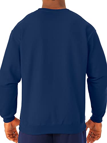 Jerzees -Men's NuBlend Fleece -Sweatshirts & Hoodies, Sweatshirt-Navy, Large - Image 3