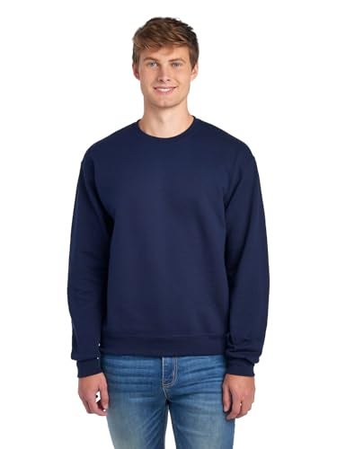 Jerzees -Men's NuBlend Fleece -Sweatshirts & Hoodies, Sweatshirt-Navy, Large - Image 1