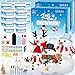 EOBOH 24 Pack Build a Snowman Kit Snowman Kit Inspiring DIY Christmas Crafts for Kids Creative Air Dry Clay Modeling Indoor Decorations Kids Christmas Snowman Crafts Gift for School Winter Party Fun - Image 3