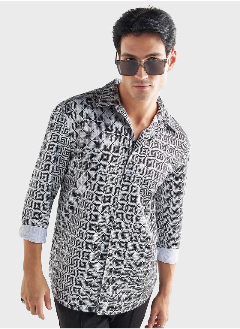 FAV Printed  Regular Fit Shirt  - Image 1