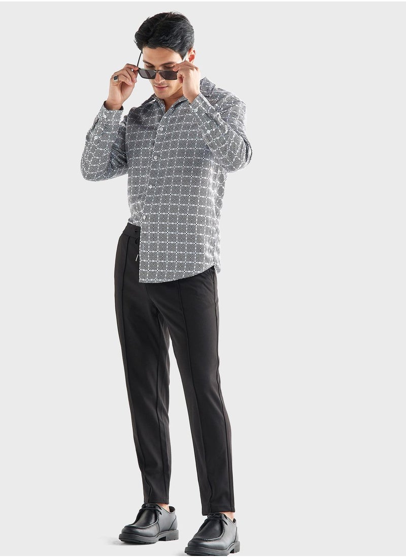 FAV Printed  Regular Fit Shirt  - Image 4