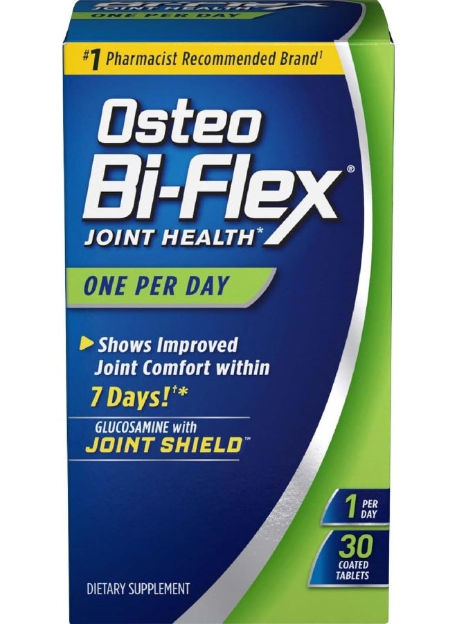 Osteo Bi-Flex قرص واحد في اليوم، 30 قرص مغلف مع فيتامين د لصحة العظام والمناعة - Image 1