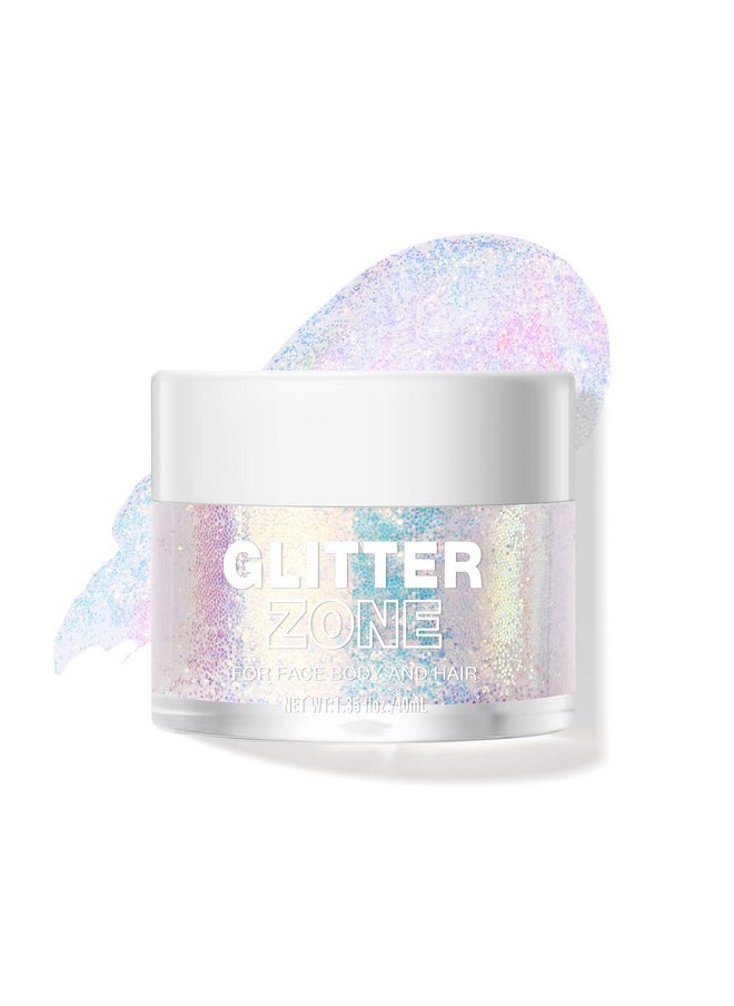 Bestland BestLand Holographic Body Glitter Gel - Cosmetic-Grade, Christmas Glitter Makeup for Face, Body, and Hair, Safe and Easy to Use, Perfect for Festivals Parties, Vegan & Cruelty Free (02 Stardust Pink)  - Image 1